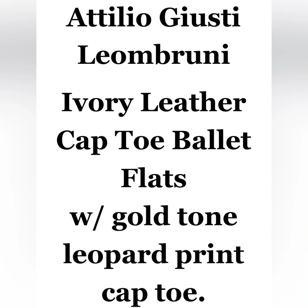 AGL Leather Flats with Leopard Cap Toe - Picture 12 of 12